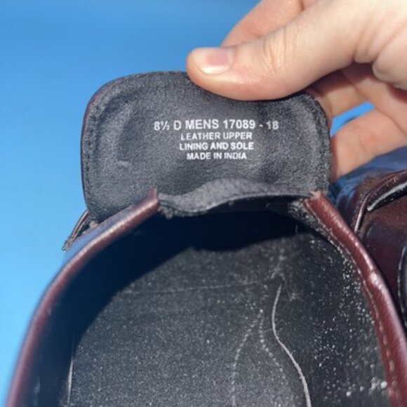 Florsheim Men’s Penny Loafers Shoes Size 8.5D Red Cherry Leather Slip On 17089 - Picture 9 of 10